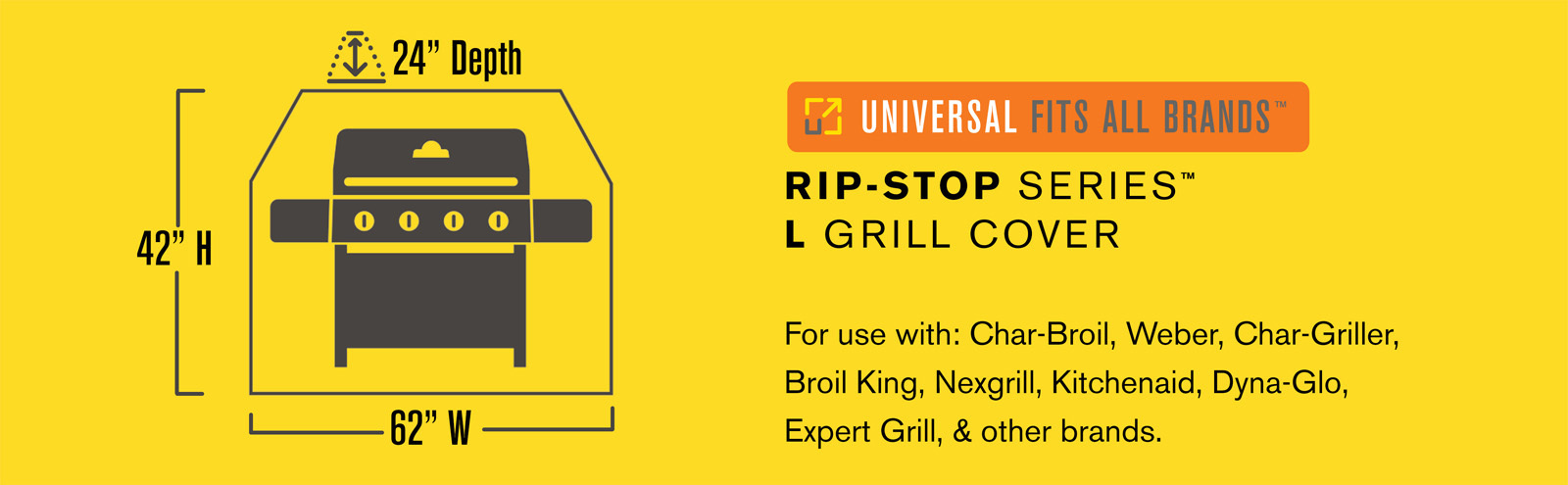 Чехол универсальный Char-Broil Premium для 2 гор.