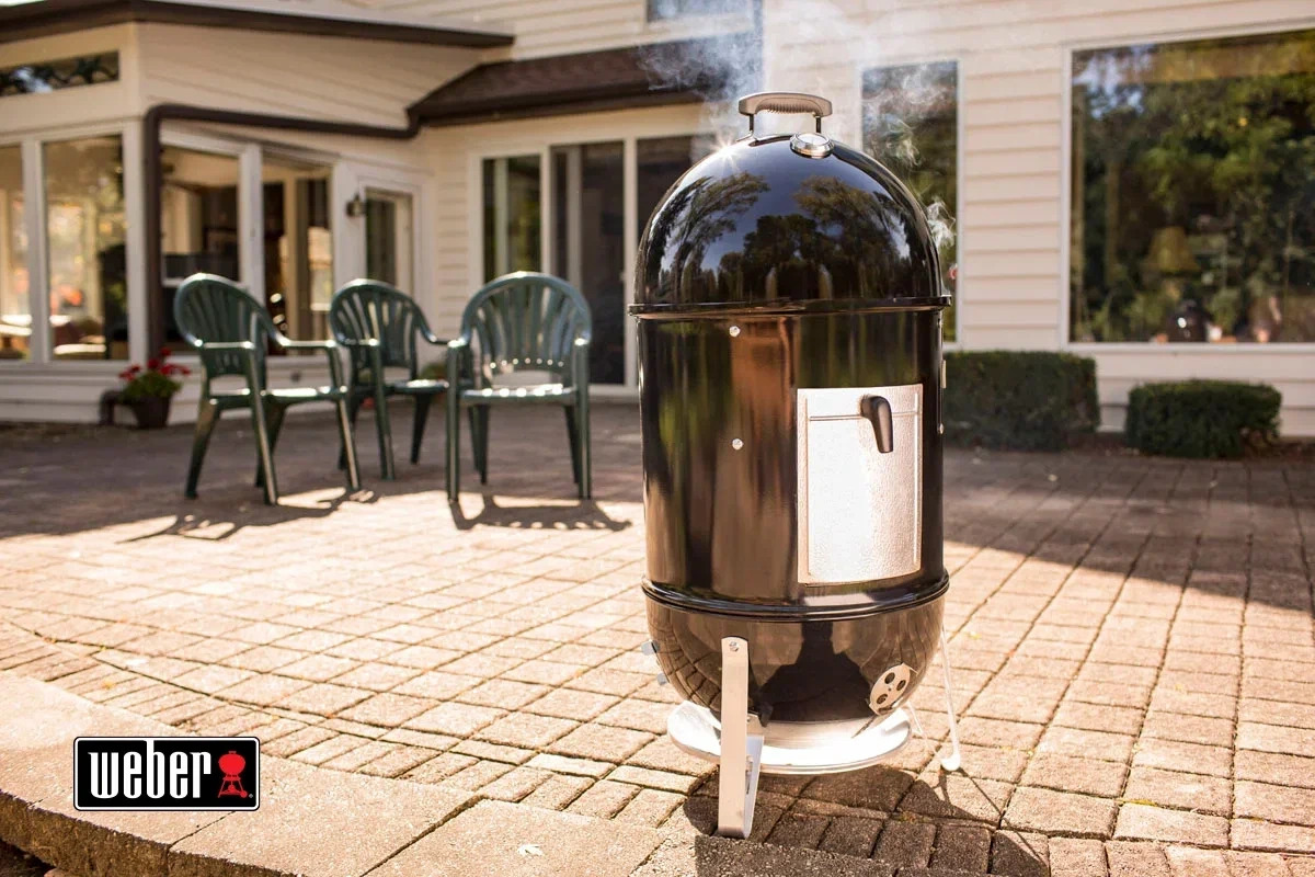 КОПТИЛЬНЯ WEBER SMOKEY MOUNTAIN COOKER 47 СМ ЧЕРНЫЙ
