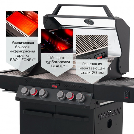 Газовый гриль PRIMELINER G4 class PRO комплектация DELUXЕ
